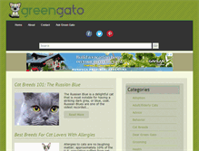 Tablet Screenshot of greengato.com